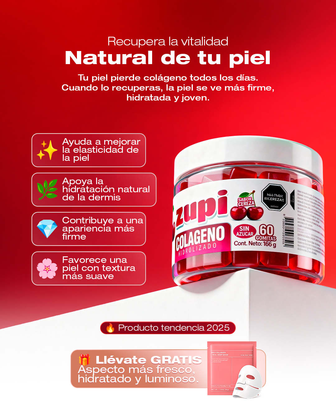 Promoción Gomas de Colágeno + Mascarilla